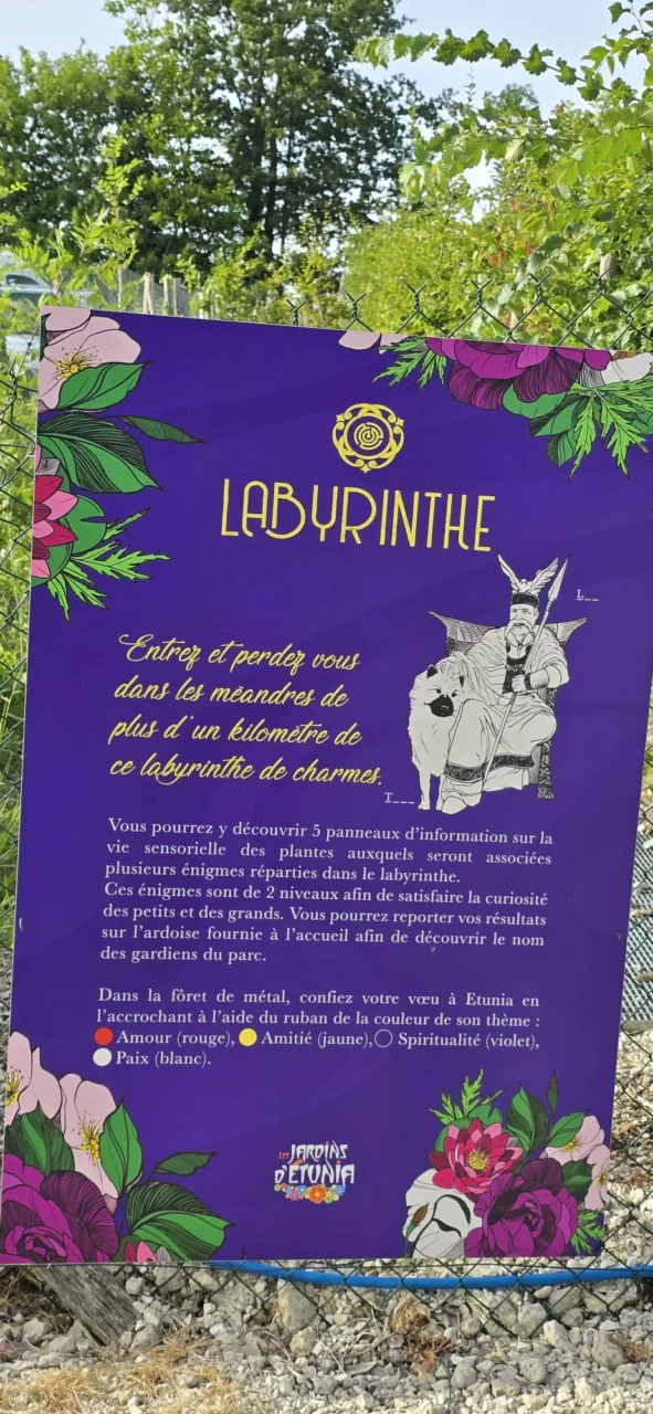 le labyrinthe jardin d'etunia